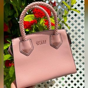 GUESS light pink glittery tote✨
